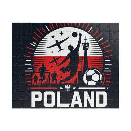Flag Village Poland Sporting Flag Puzzle (110, 252, 520, 1014-piece) POL0006