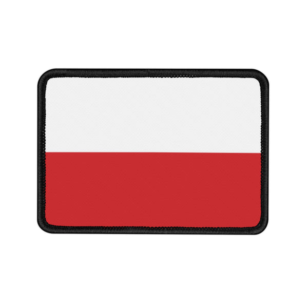 Flag Village Poland State Flag Embroidered Iron-On Patch