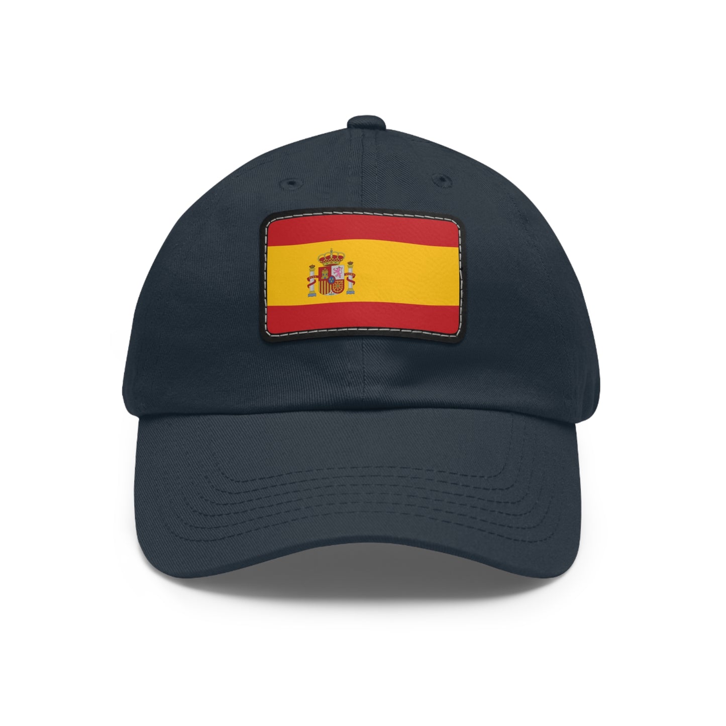Flag Village Spain Flag Hat Cap with Leather Patch
