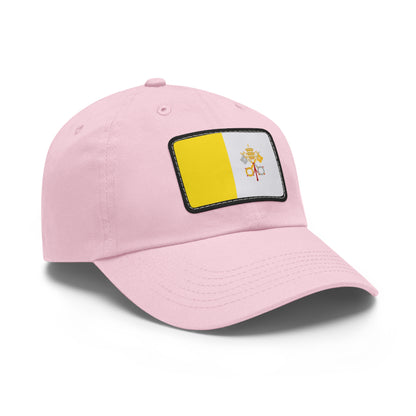 Flag Village Vatican Flag Hat Cap with Leather Patch