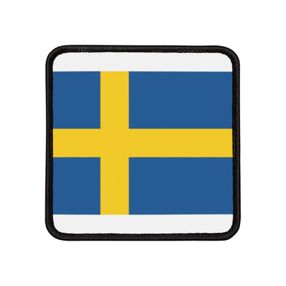 Flag Village Sweden Flag Embroidery Iron-On Patches