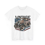 Flag Village USA Vintage Car Flag T-SHIRT Heavy Cotton Tee USA0012