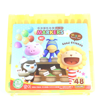 Flag Village Painting Crayons Gift Box Children's Thick Head Set