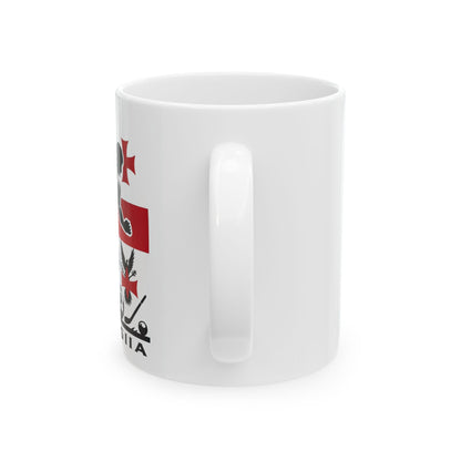 Flag Village Georgia Sporting Flag Ceramic Coffee Mug 11oz FV-MG0012