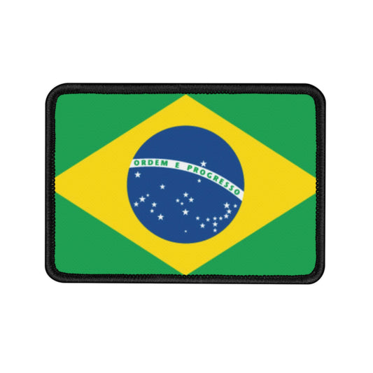 Flag Village Brazil Flag Embroidery Iron-On Patches