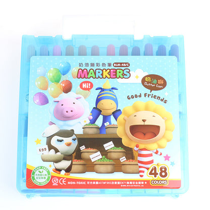 Flag Village Painting Crayons Gift Box Children's Thick Head Set