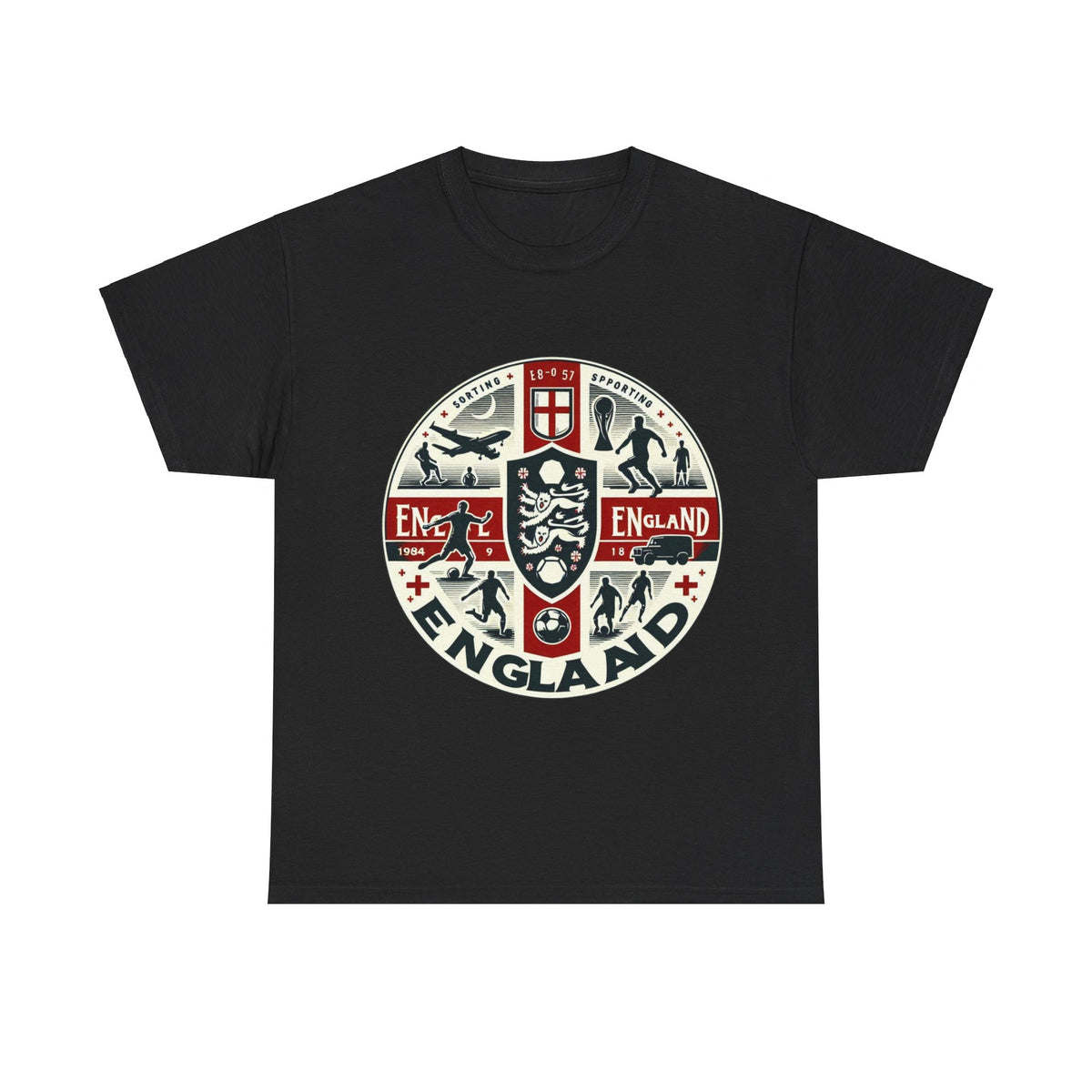 Flag Village England Sporting Flag T-SHIRT Heavy Cotton Tee GBR0006