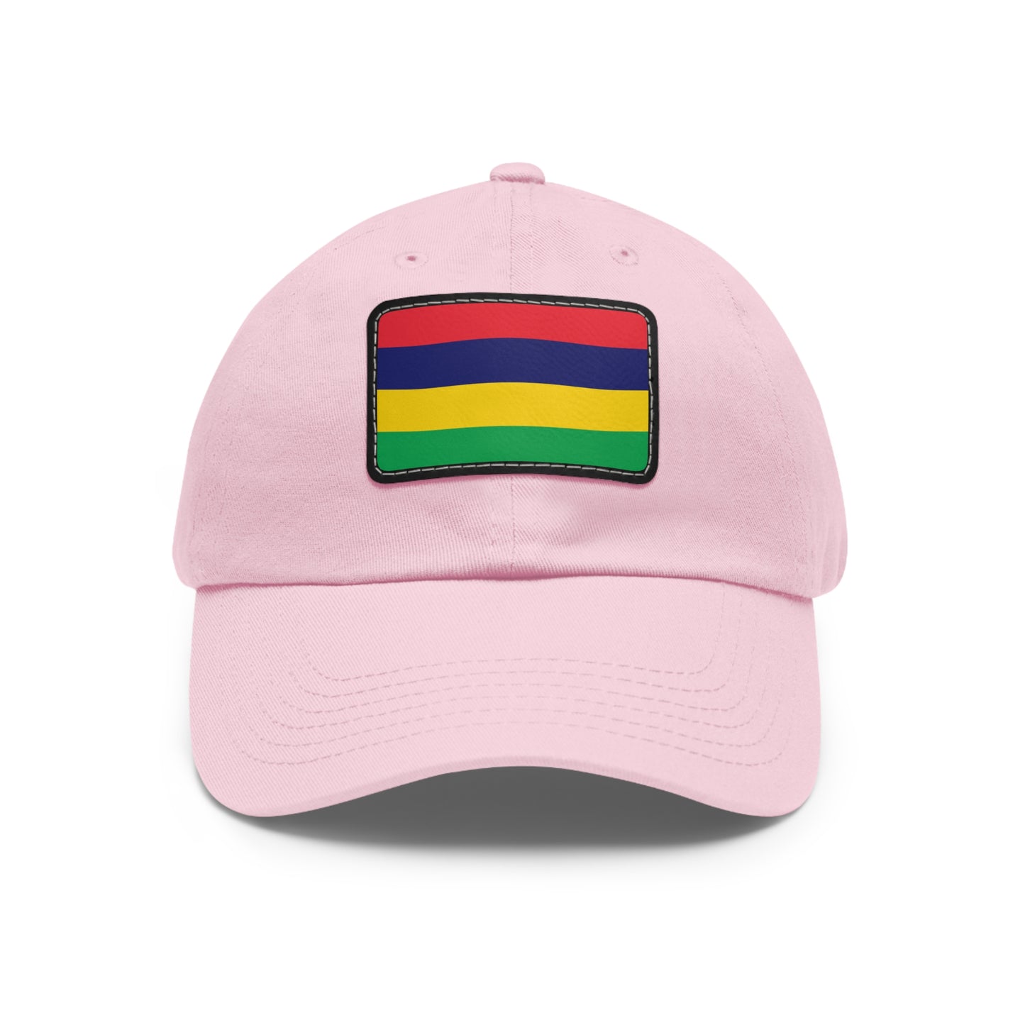 Flag Village Mauritius Flag Hat Cap with Leather Patch