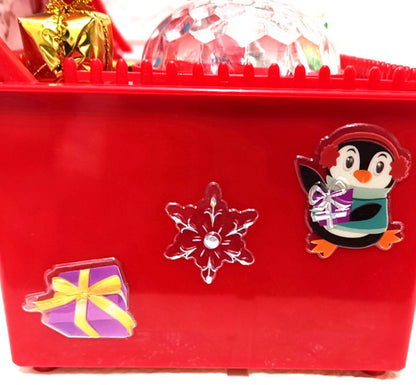Flag Village Electric lift Christmas music gift box