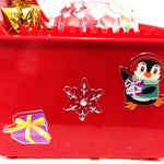 Flag Village Electric lift Christmas music gift box