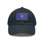 Flag Village Guam Flag Hat Cap with Leather Patch