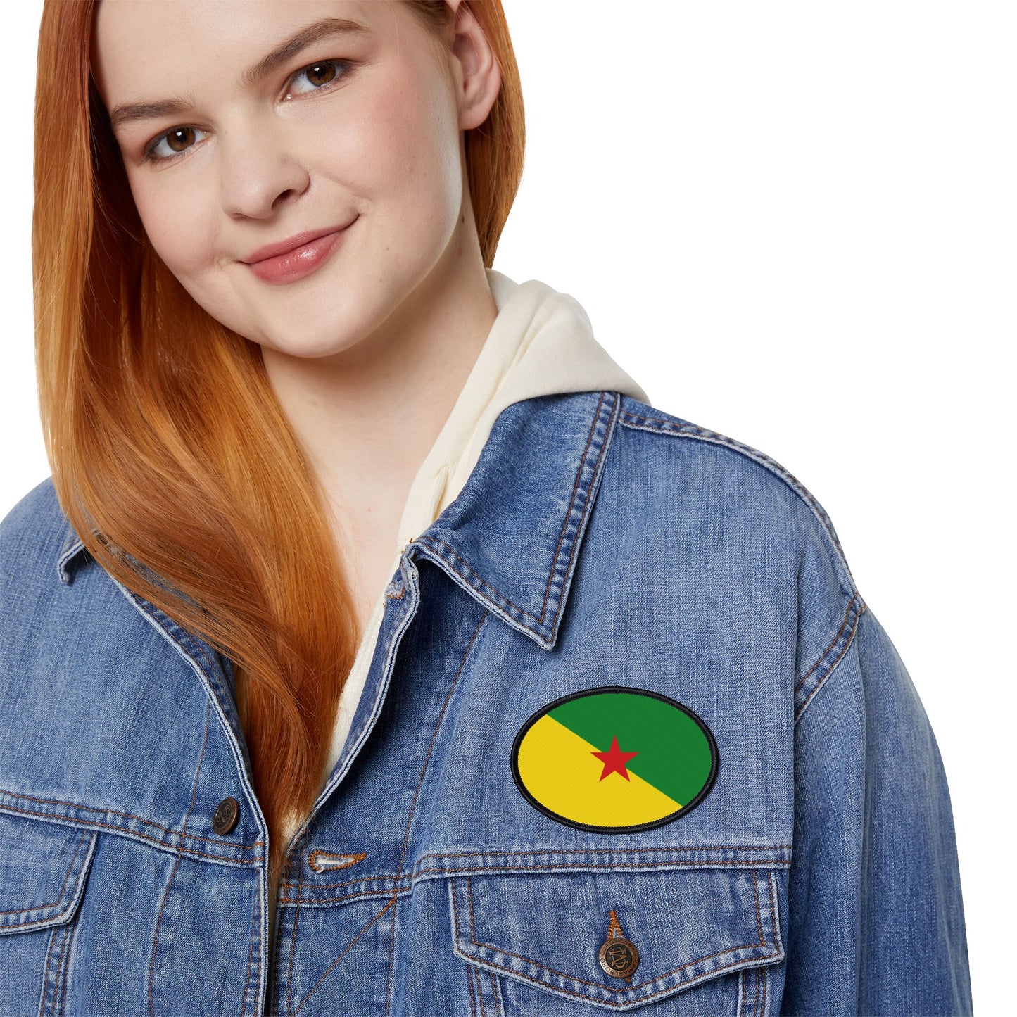 Flag Village Guiana(French Guiana) Flag Embroidery Iron-On Patches