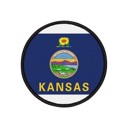 Flag Village Kansas State Flag Embroidery Iron-On Patches