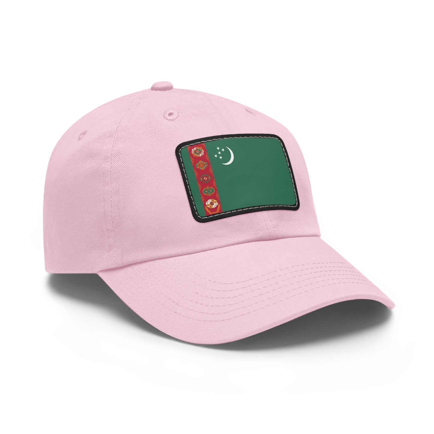 Flag Village Turkmenistan Flag Hat Cap with Leather Patch