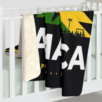 Flag Village JAMAICA Sporting Flag Sherpa Fleece Blanket JAM0007