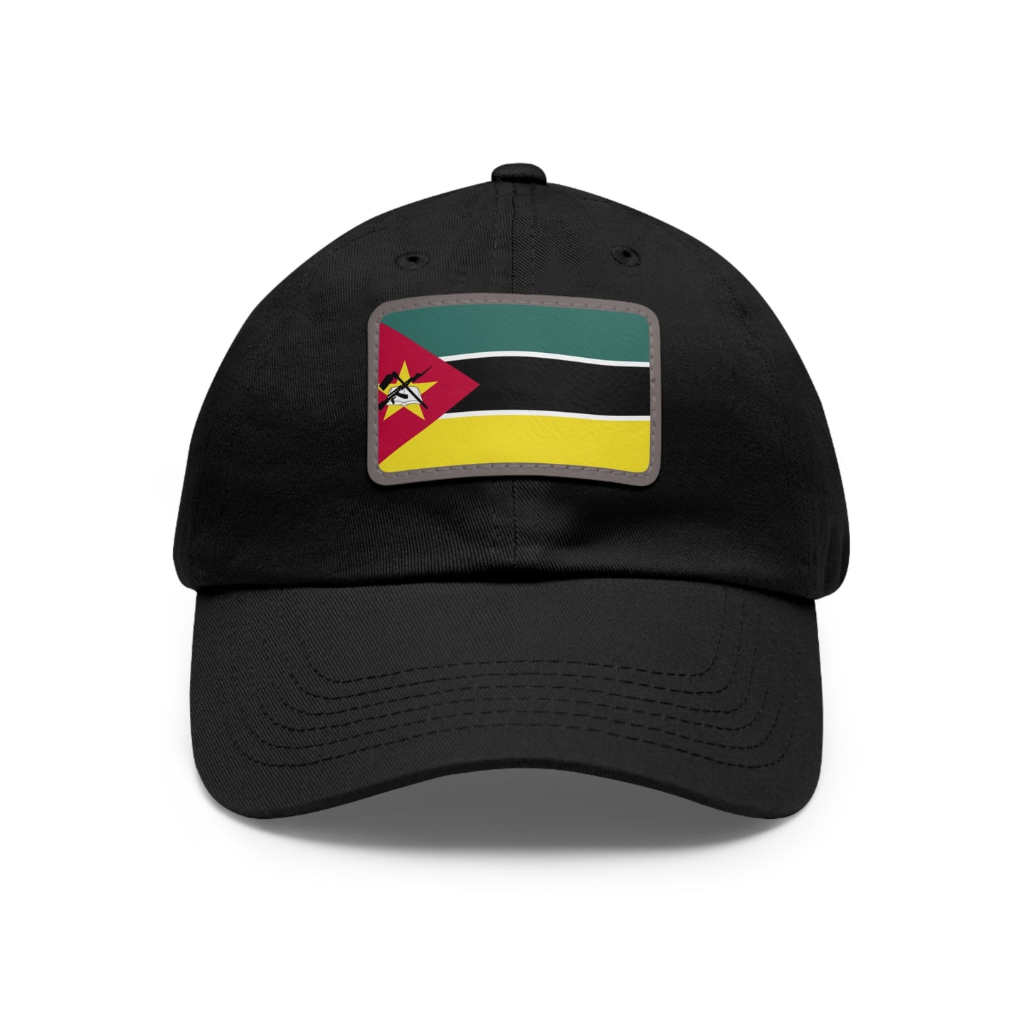 Flag Village Mozambique Flag Hat Cap with Leather Patch