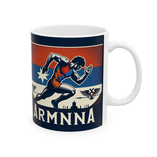 Flag Village Armenia Sporting Flag Ceramic Coffee Mug 11oz ARM0005