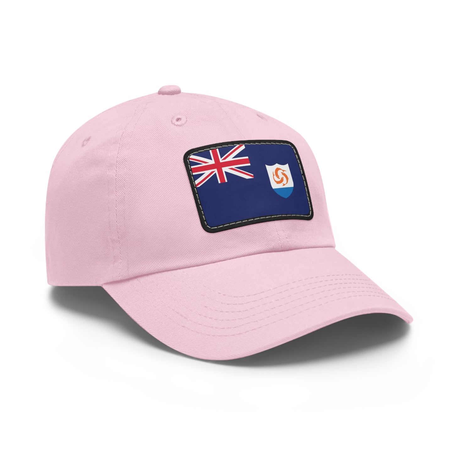Flag Village Anguilla Flag Hat Cap with Leather Patch