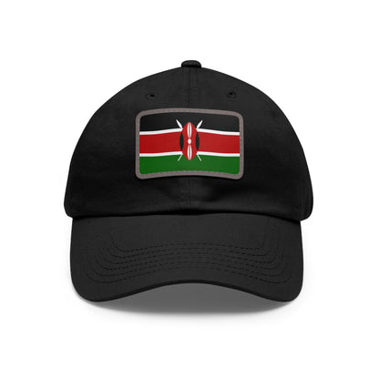 Flag Village Kenya Flag Hat Cap with Leather Patch