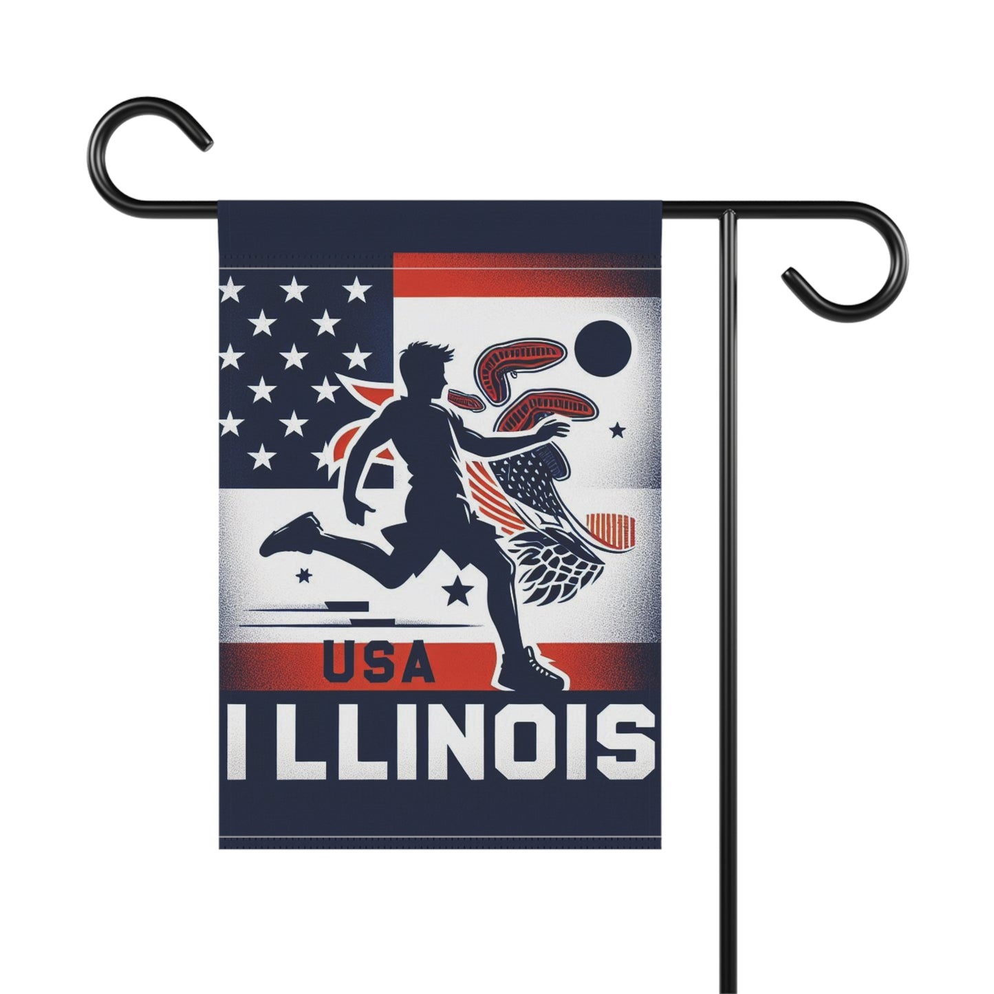 Flag Village Illinois State Flag Sporting Garden & House Banner IL0004
