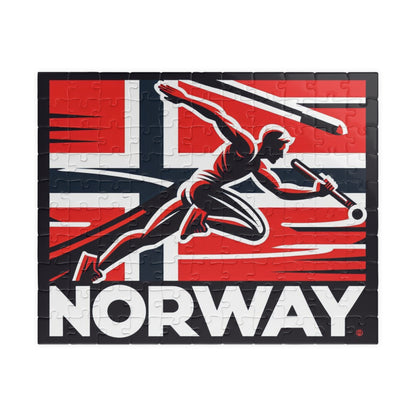 Flag Village Norway Sporting Flag Puzzle (110, 252, 520, 1014-piece) NOR0008