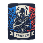Flag Village France Sporting Flag Sherpa Fleece Blanket FRA0004