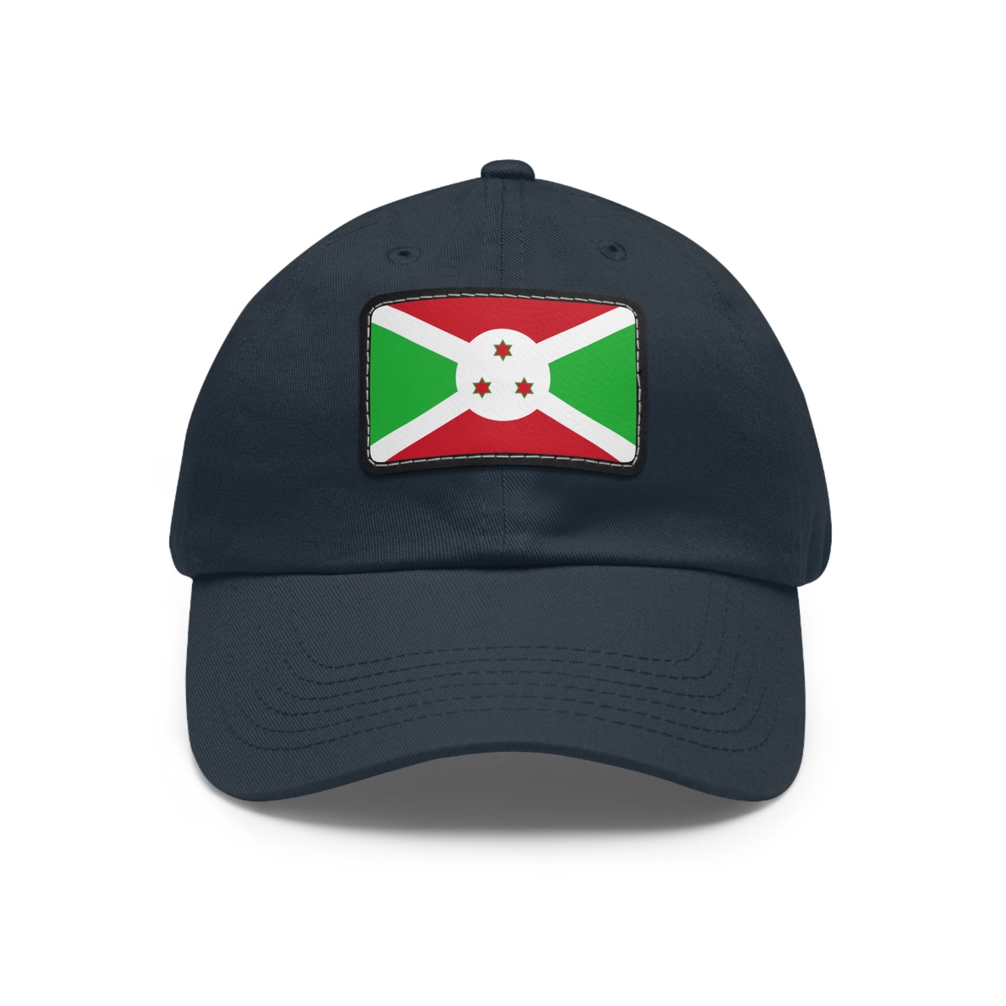 Flag Village Burundi Flag Hat Cap with Leather Patch