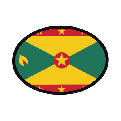 Flag Village Grenada Flag Embroidery Iron-On Patches