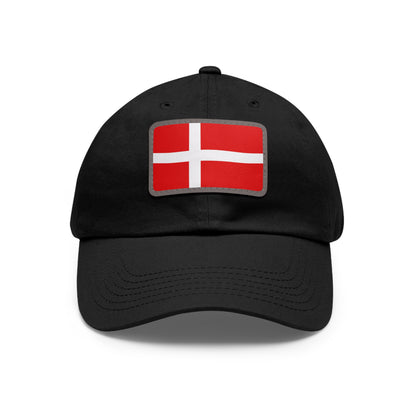 Flag Village Denmark Flag Hat Cap with Leather Patch