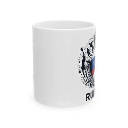 Flag Village Russia Sporting Flag Ceramic Coffee Mug 11oz RUS0007