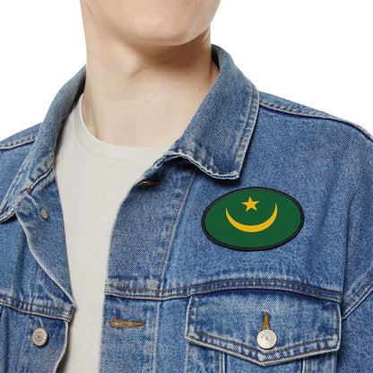 Flag Village Mauritania Flag Embroidery Iron-On Patches
