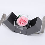 Flag Village Preserved Flower Gift Box Finished Acrylic Jewelry Box