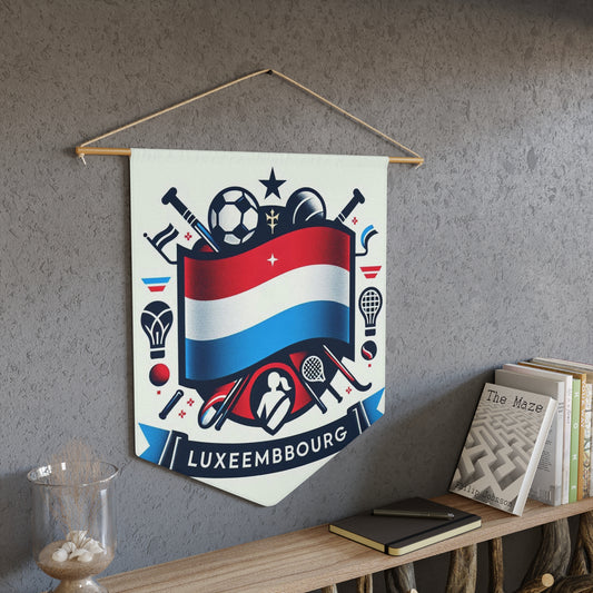Flag Village Luxembourg Flag Pennant Sporting Home Wall decoration LUX0002