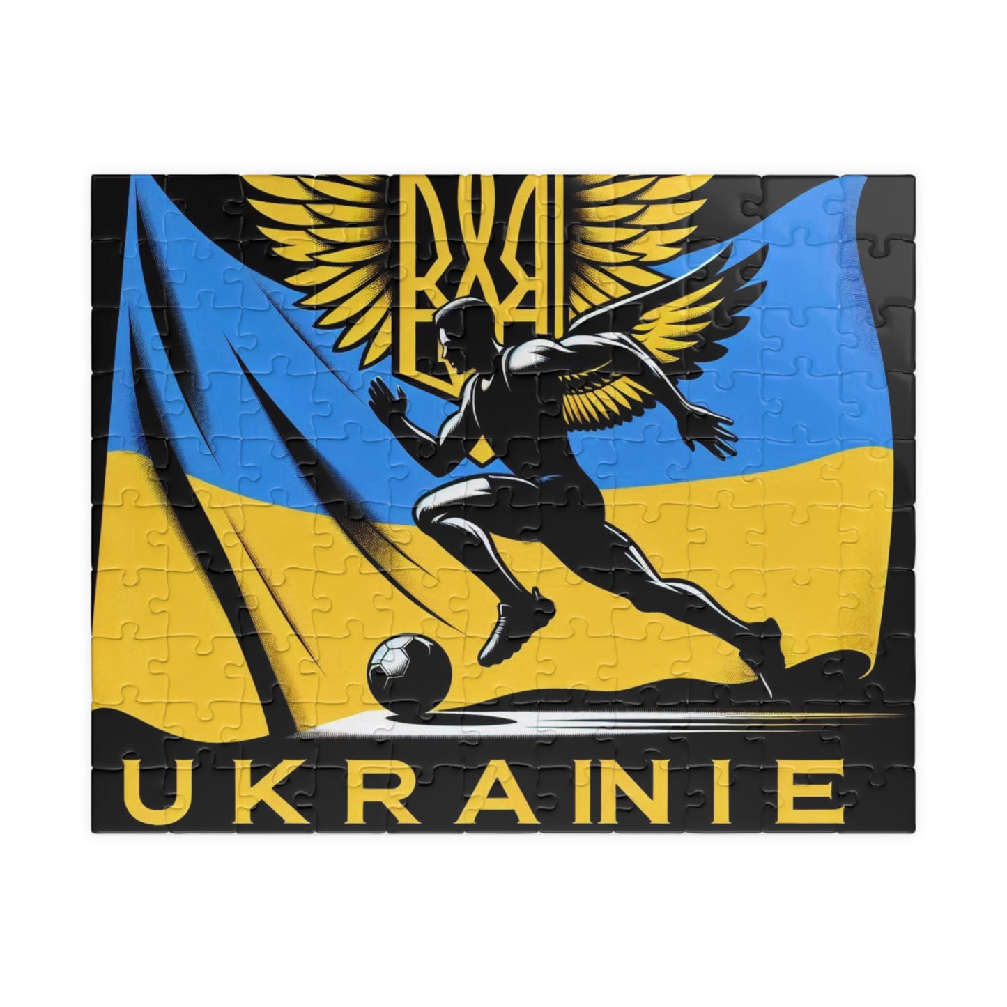 Flag Village Ukraine Sporting Flag Puzzle (110, 252, 520, 1014-piece) UKR0008