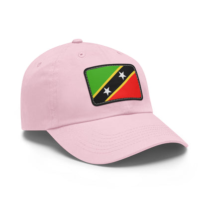 Flag Village Saint Kitts And Nevis Flag Hat Cap with Leather Patch