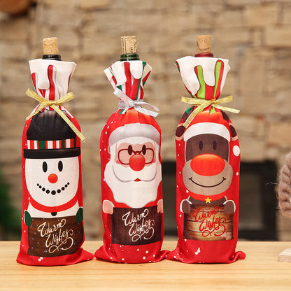 Flag Village New Christmas Decorations Wine Gift Box Table Supplies
