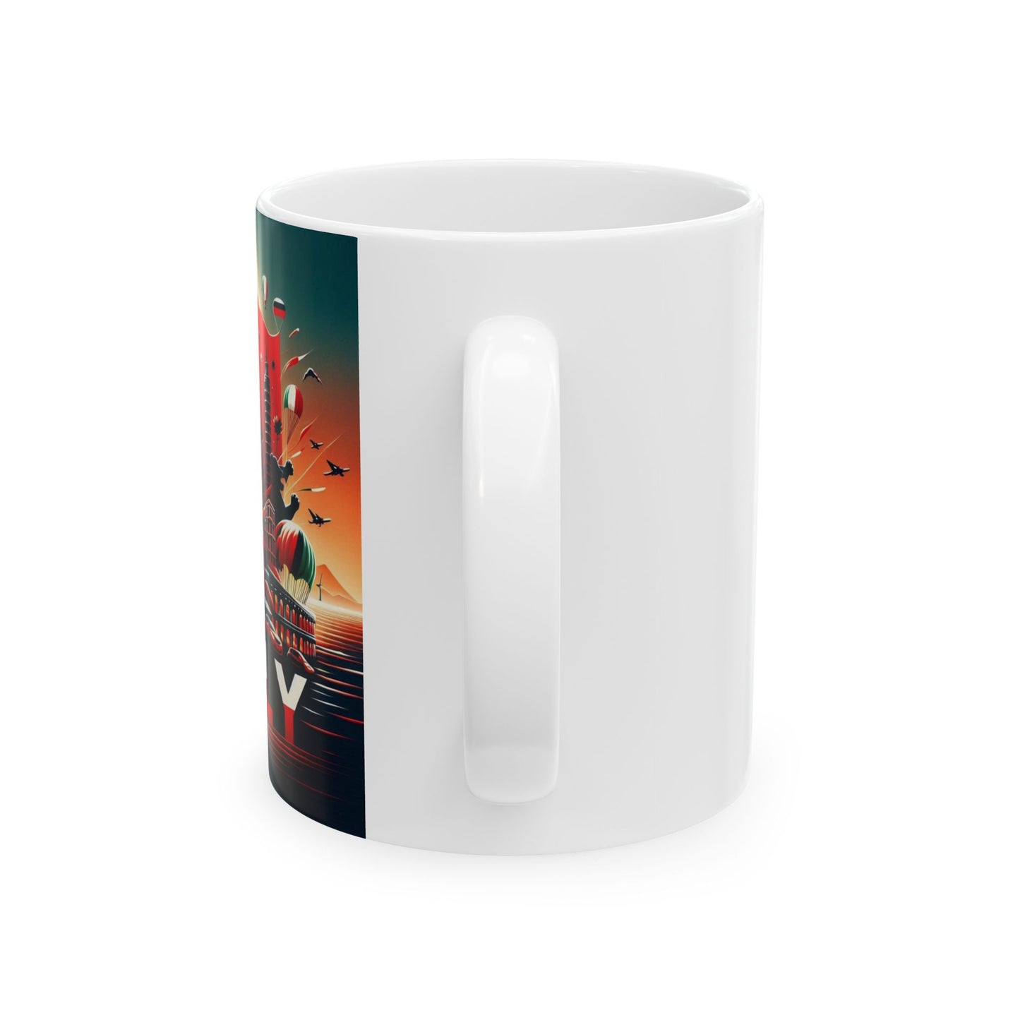 Flag Village Italy Sporting Flag Ceramic Coffee Mug 11oz ITA0008