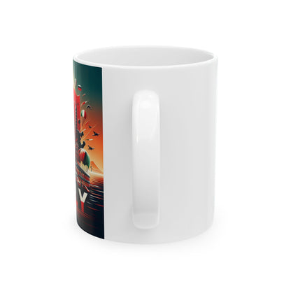 Flag Village Italy Sporting Flag Ceramic Coffee Mug 11oz ITA0008