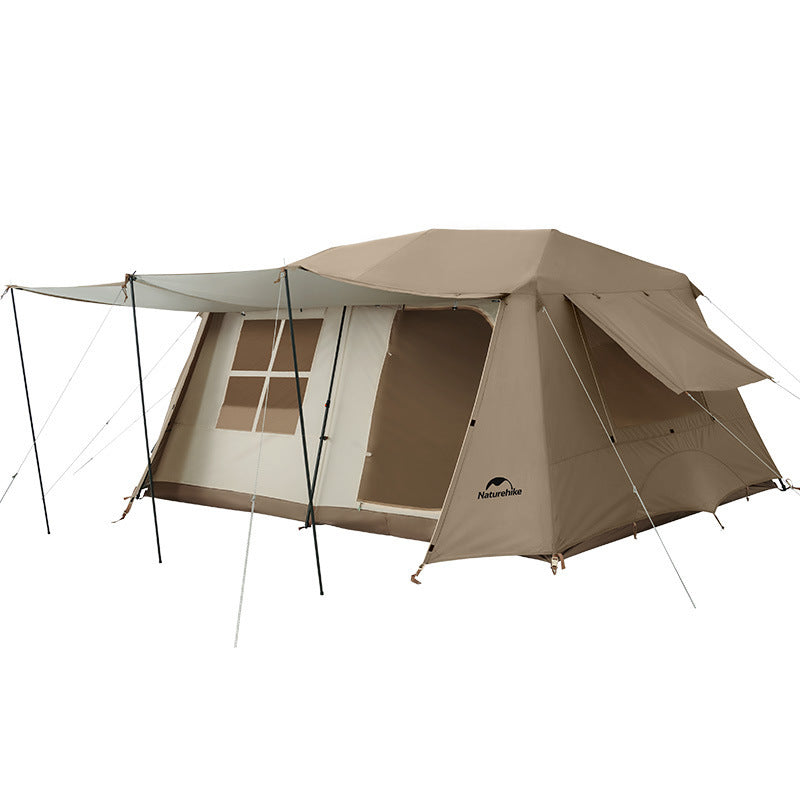 Flag Village Camping Outside Two Rooms One Hall Ridge Automatic Tent Waterproof