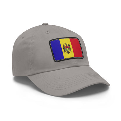 Flag Village Moldova Flag Hat Cap with Leather Patch