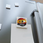 Flag Village Spain Flag Sporting Porcelain Magnet, Square ESP0006
