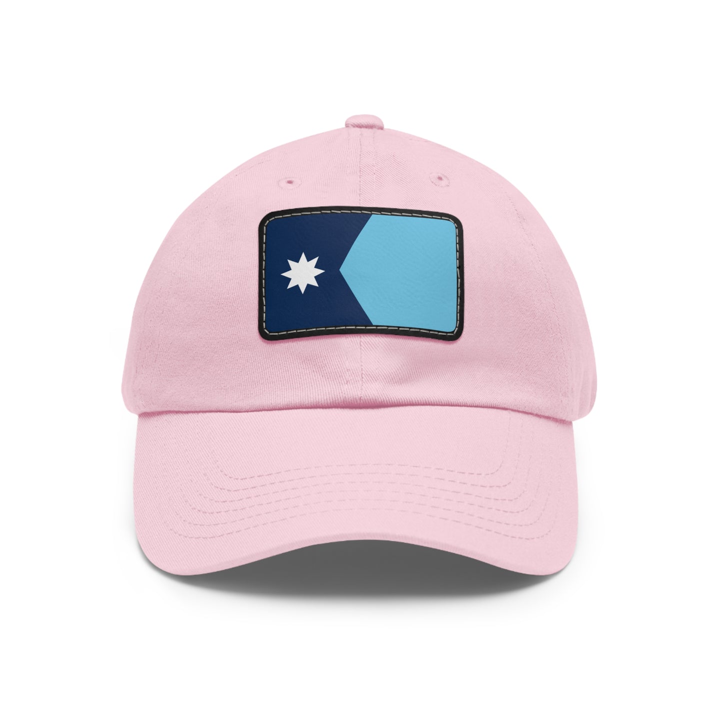 Flag Village USA Minnesota State Flag Hat Cap with Leather Patch