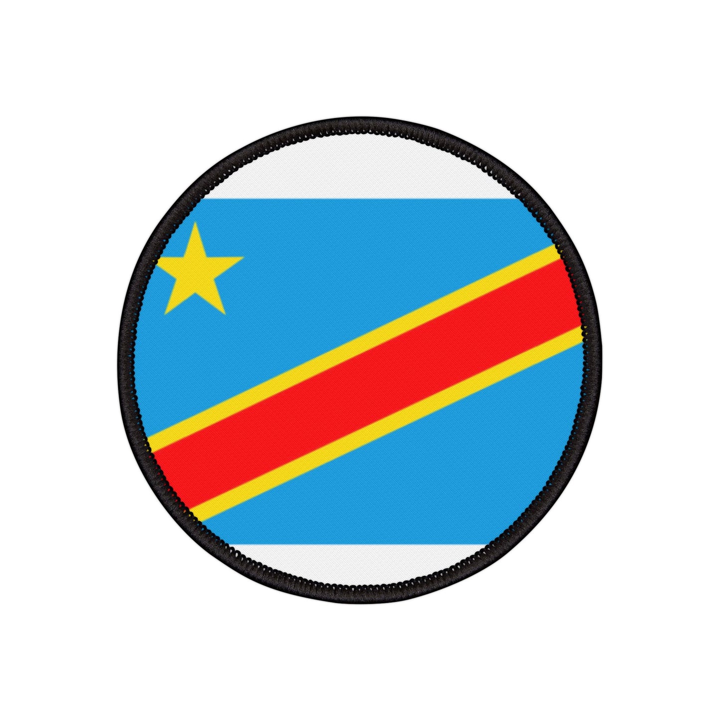 Flag Village Democratic Republic Of The Congo Flag Embroidery Iron-On Patches