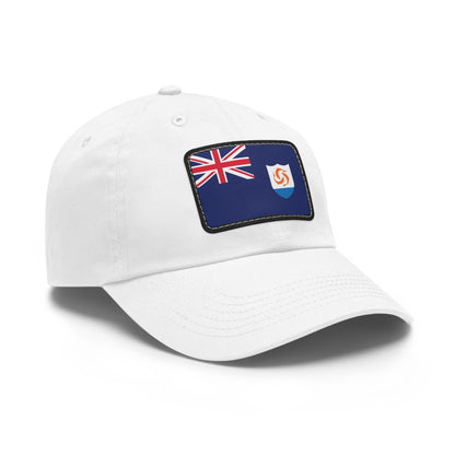 Flag Village Anguilla Flag Hat Cap with Leather Patch