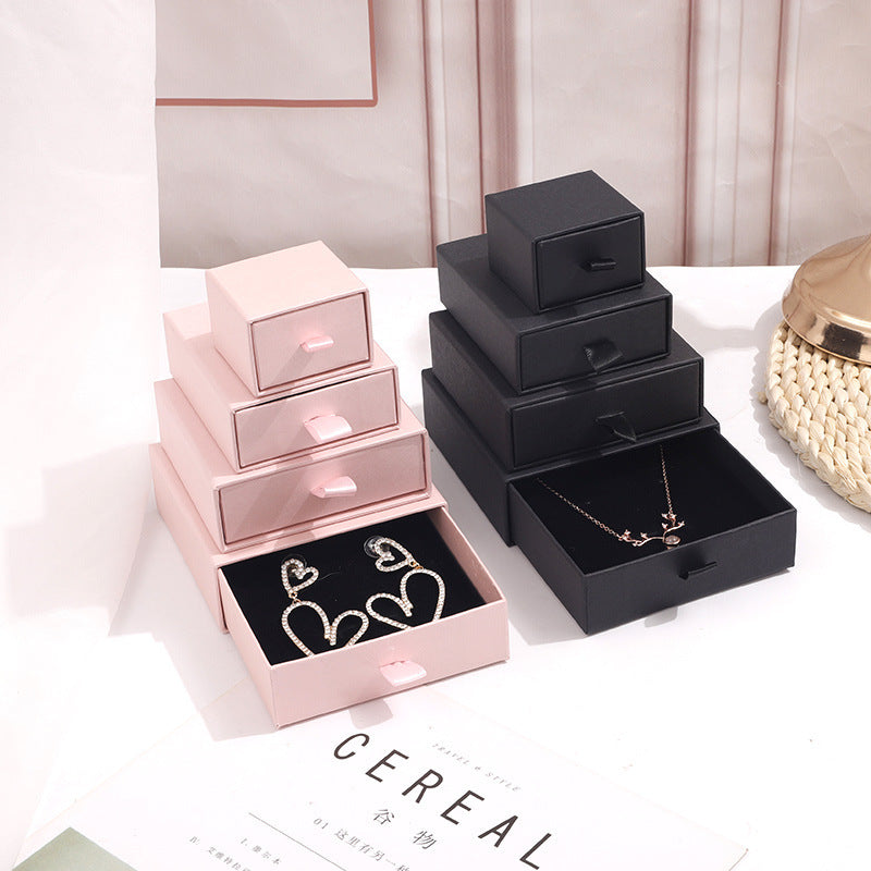 Flag Village Paper Box Custom Jewelry Box Chic Small Jewerly Packaging Display For Necklace Bulk Drawer Cardboard Gift Box