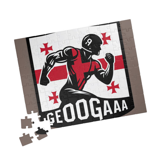 Flag Village Georgia Sporting Flag Puzzle (110, 252, 520, 1014-piece) GEO0005