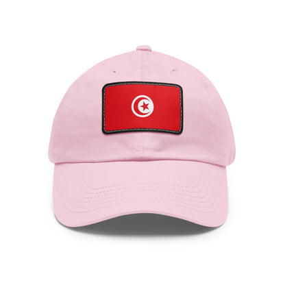 Flag Village Tunisia Flag Hat Cap with Leather Patch