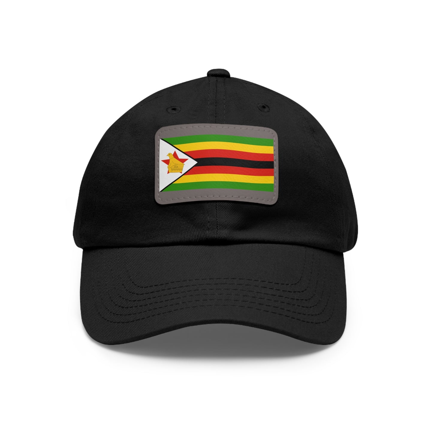Flag Village Zimbabwe Flag Hat Cap with Leather Patch