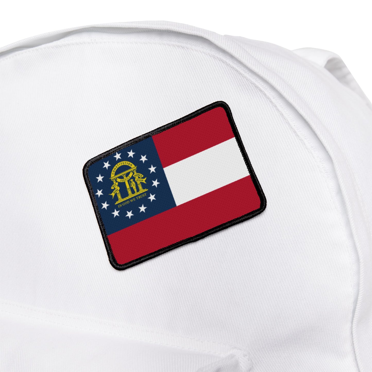 Flag Village Georgia State Flag Embroidery Iron-On Patches