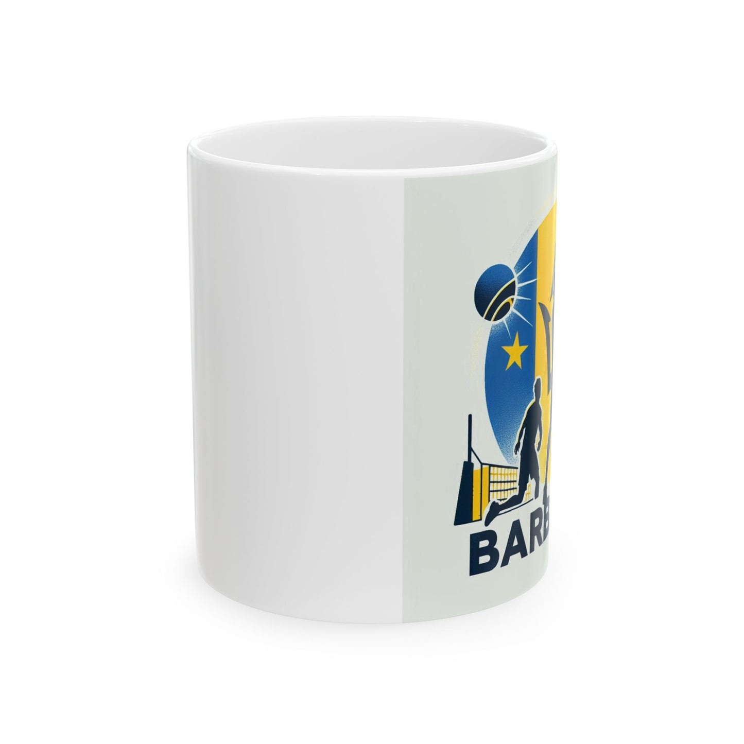 Flag Village Barbados Sporting Flag Ceramic Coffee Mug 11oz BRB0005